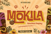 Mokila - Hawaiian Display Typeface, a Sans Serif Font by Burntilldead (Thumbnail 1 of 12)