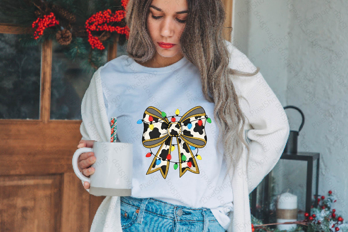 Christmas Coquette Bow PNG, an Illustration by DreamPrint404 (Photo 4 of 7)