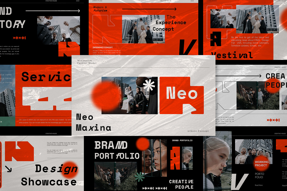 Neo Maxina Powerpoint Template, a Presentation Template by Meliora Studio (Photo 1 of 8)