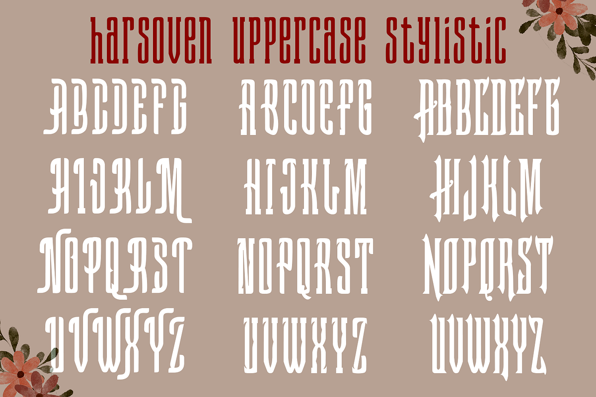 Harsoven Font, a Serif Font by madeDeduk (Photo 7 of 9)