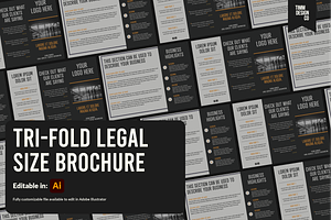 Trifold Legal size Brochure Template, a Templates & Theme by TimmDesign