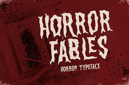 Horror Fables Typeface, a Handwritten Font by Letterhend Studio