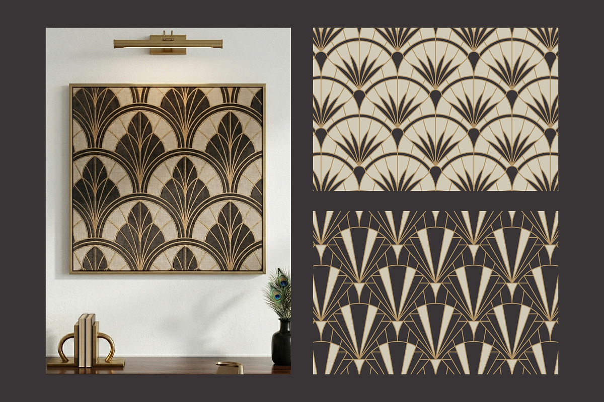 Neo Deco Seamless Pattern, a Pattern Graphic by Firowerk (Photo 3 of 8)