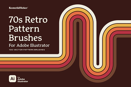 70s Retro Pattern Brushes