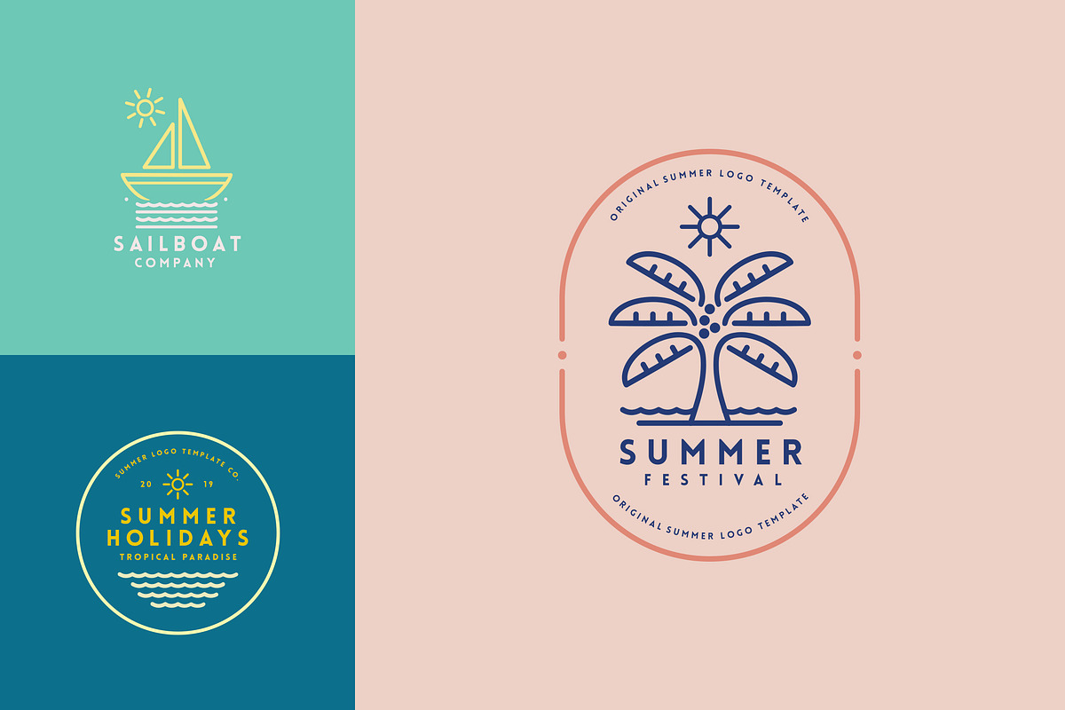 Minimal Summer Logo Templates, a Branding & Logo Template by Easybrandz (Photo 3 of 4)
