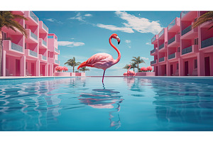 vibrant pink summer ai generated, a Background Photo by pikepicture