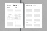 Weekly Planner Template, a Stationery Template by MightyDesign (Thumbnail 3 of 6)