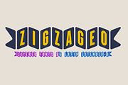 Zigzageo -3 fonts-, a Sans Serif Font by deFharo (Thumbnail 1 of 5)