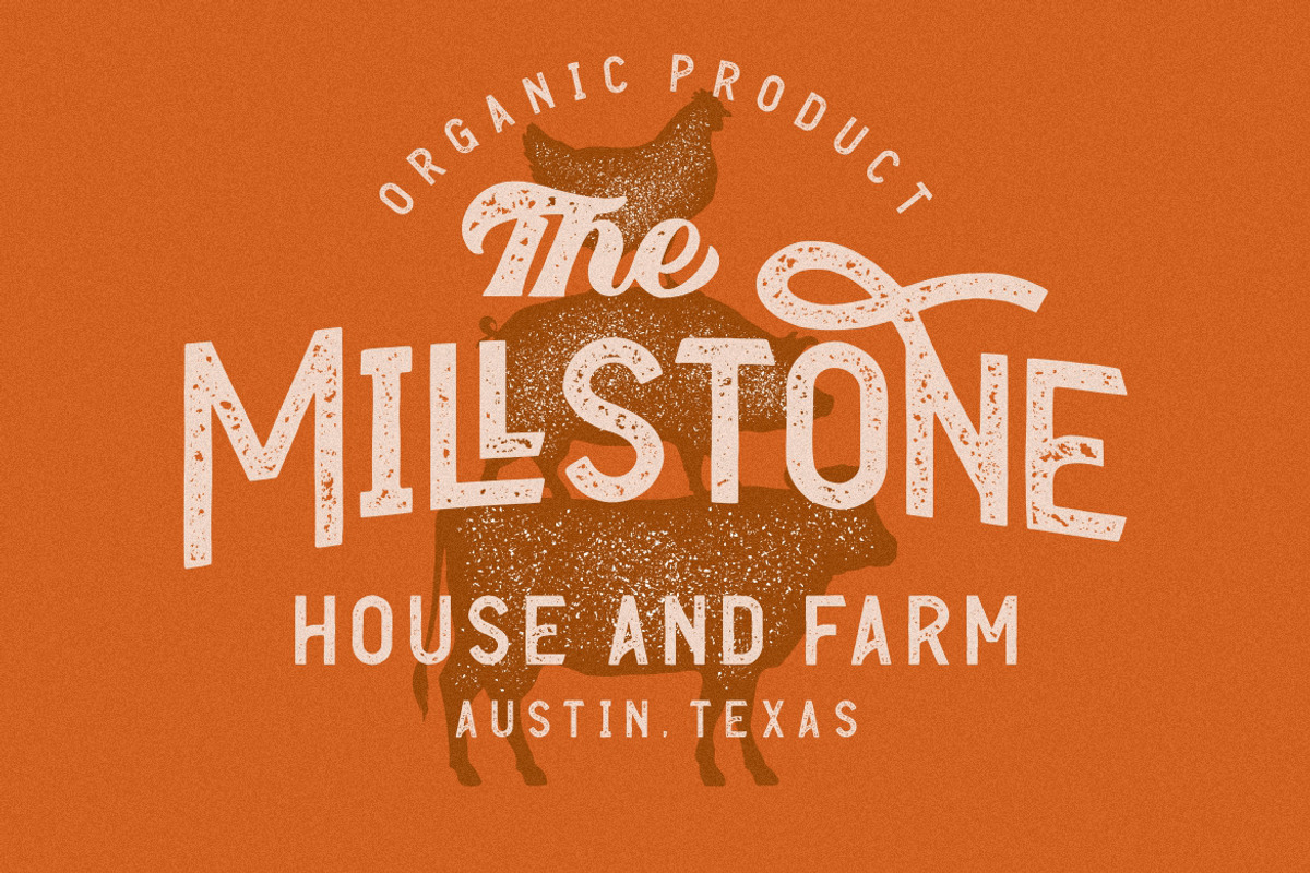 Enternal Vintage Stamp Typeface, a Sans Serif Font by Creatype Studio (Photo 3 of 9)