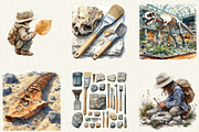 Fossil Explorers Clipart, an Illustration by OK Design (Thumbnail 5 of 5)