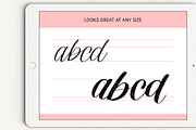 Free+Easy Procreate Lettering Brush, a Brush Add-On by The Ampersand Shop (Thumbnail 4 of 4)