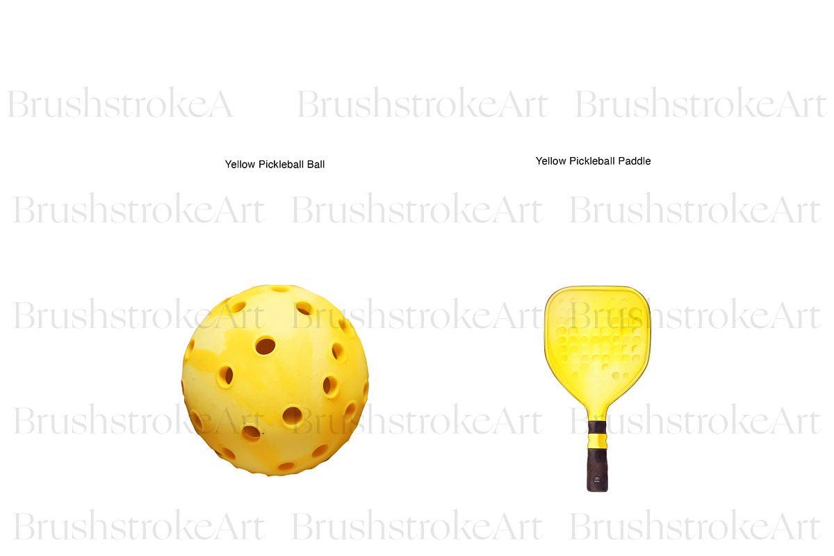Pickleball Clipart, Pickleball PNG, a Sport Illustration by BrushstrokeArtGB (Photo 5 of 9)