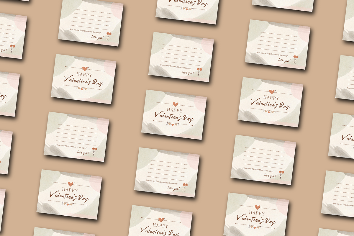 VALENTINE'S DAY CARD CANVA TEMPLATE, a Card Template by The Little Lily Studio (Photo 4 of 5)