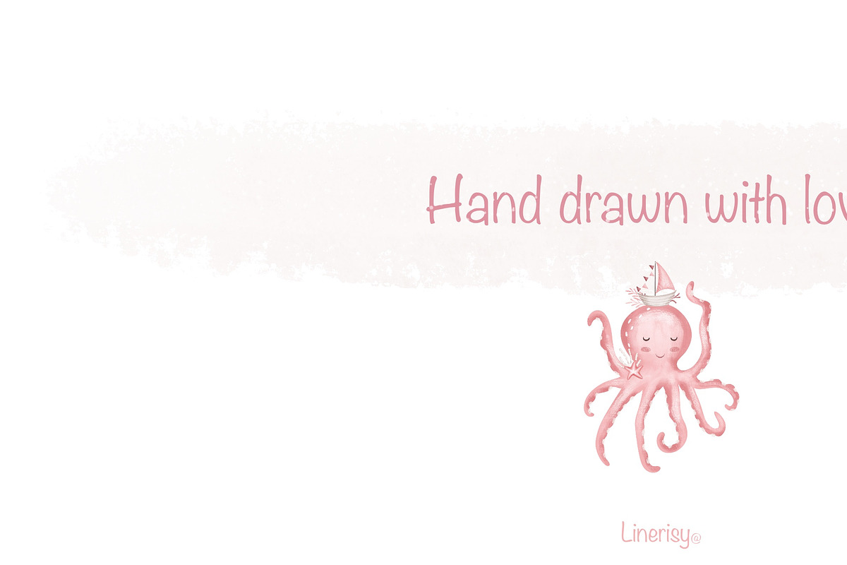 Mermaid- baby collection, an Animal Illustration by Linerisyart (Photo 12 of 12)
