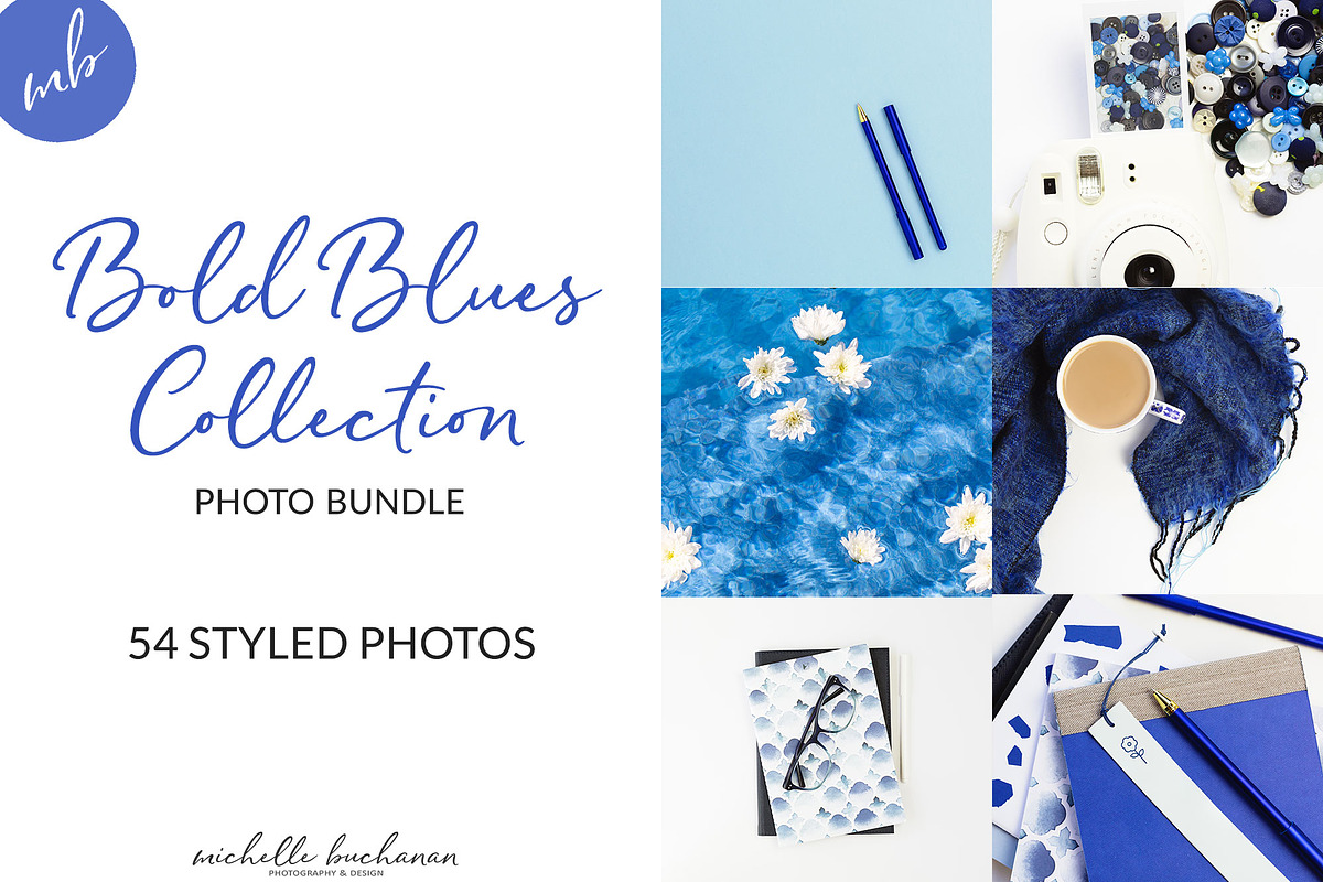 Bold Blues Stock Photo Bundle, a Business Photo by Savvy Stock Shop (Photo 1 of 15)