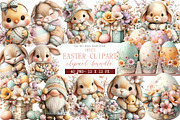 Sweet Easter Clipart, an Illustration by DreamArtGraphic (Thumbnail 1 of 4)