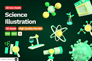 3D Science Illustration, an Object 3D Model by SLAB! Design (Thumbnail 1 of 4)