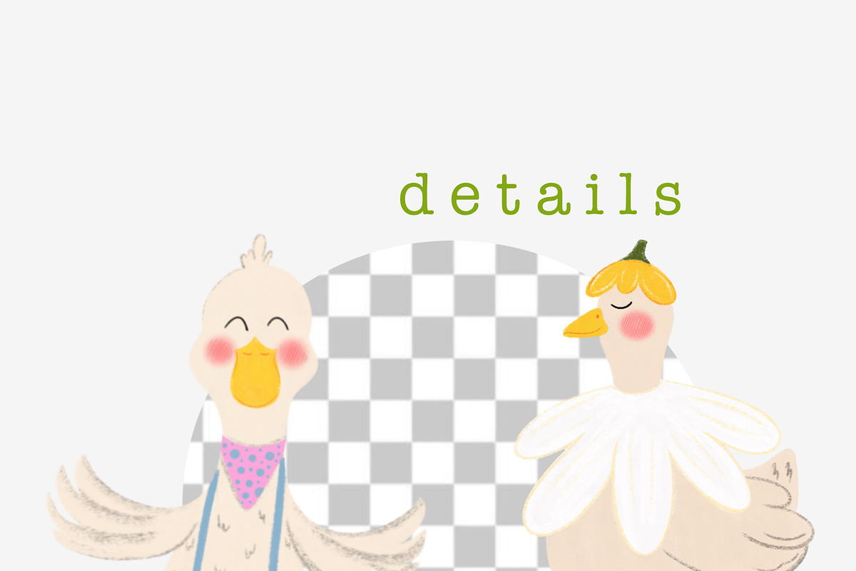 Whimsical Silly Goose bundle, an Animal Illustration by Oleksandra Illustrates (Photo 7 of 18)
