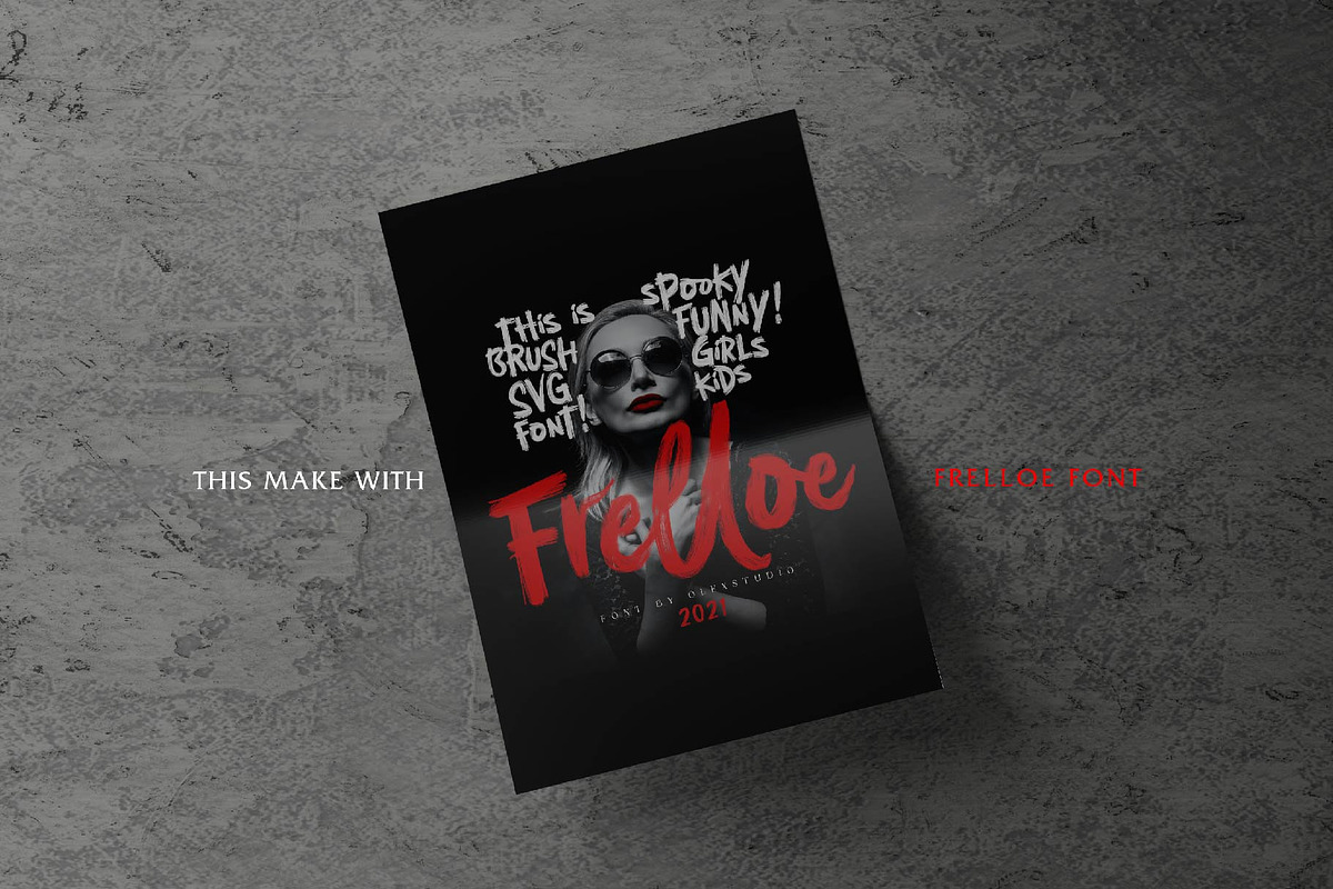 FRELLOE - SVG FONT, a Font by Olexstudio (Photo 5 of 8)