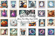 Halloween Faux Postage Stamps, an Illustration by Designking (Thumbnail 1 of 4)