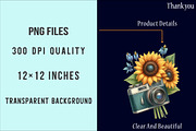 Floral Vintage Camera Clipart, an Illustration by SinaCreation (Thumbnail 4 of 5)