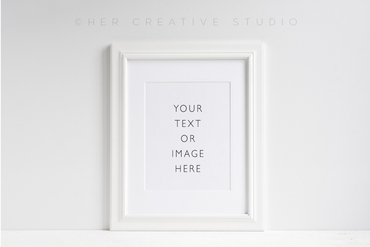 White Picture Frame Isolated, a Print Template by Her Creative Studio (Photo 1 of 2)