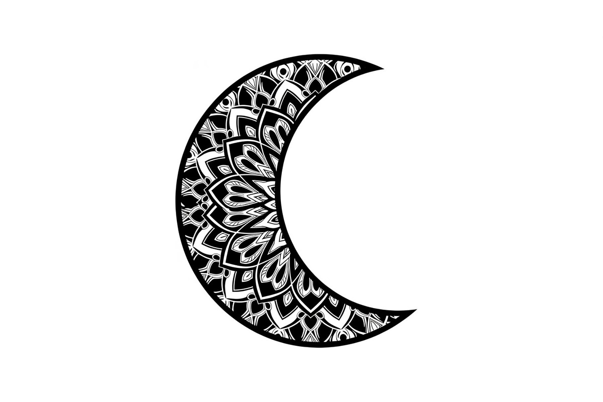 Mandala Crescent Moon Bundle, an Illustration by Designs_River (Photo 9 of 31)