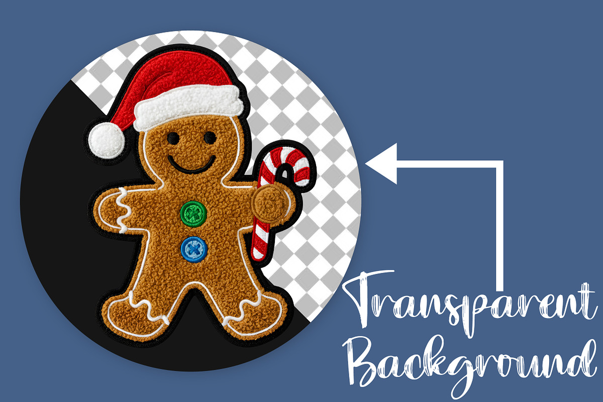 Christmas Gingerbread Man Png, an Illustration by Canvas Craft (Photo 3 of 6)