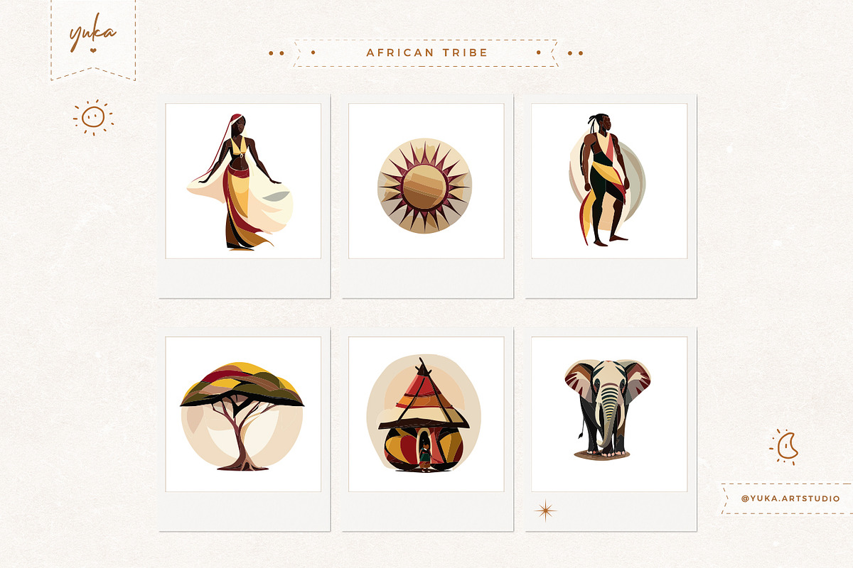 African Tribe & Arabic Nights, an Illustration by Yuka Baby (Photo 1 of 7)