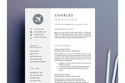 Pilot resume & cover letter template, a Resume Template by Climbwithelevator (Thumbnail 1 of 6)