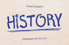 CS History – Etchy Font