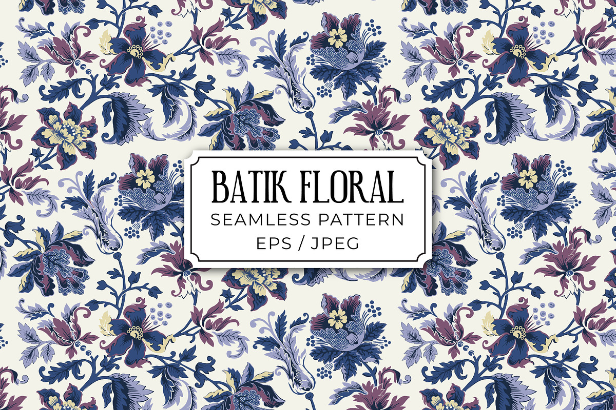 Batik Floral Summer Patterns, a Pattern Graphic by ASTUDIO (Photo 5 of 8)