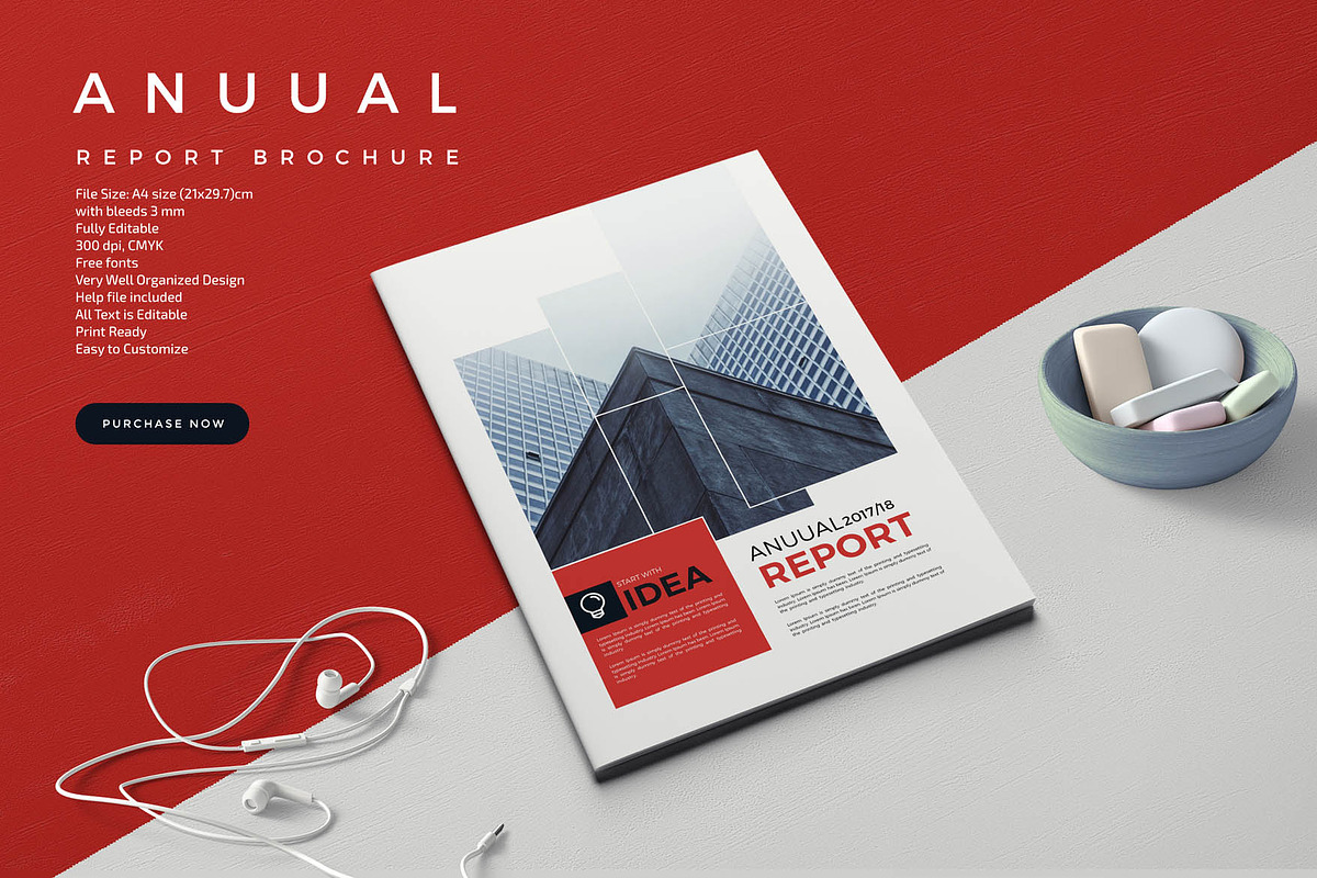 Annual Report Brochure, a Brochure Template by New Lines (Photo 1 of 11)