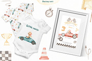 Racing cars watercolor collection, an Animal Illustration by Marina Ermakova (Thumbnail 6 of 11)