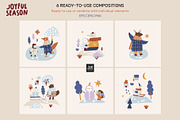 Joyful Season — Winter Clipart, a Seasonal Illustration by avdnadi (Thumbnail 5 of 11)