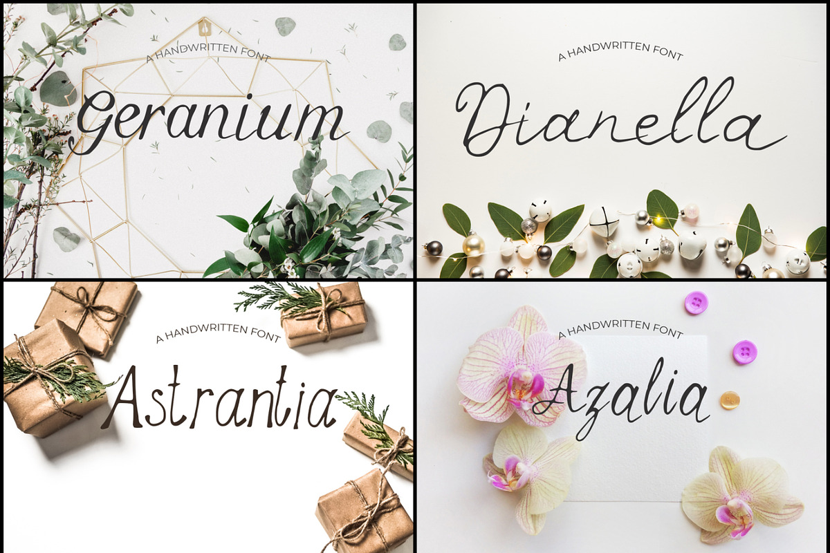 15 Creative Handmade Fonts Bundle preview 4