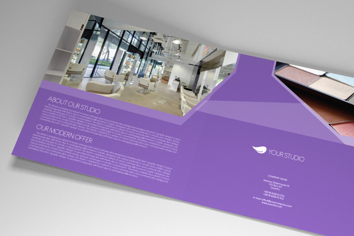 Indesign brochure Hair & Makeup, a Brochure Template by RudanStudio (Photo 3 of 7)