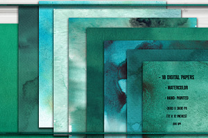 Teal And Jade Textures And Papers