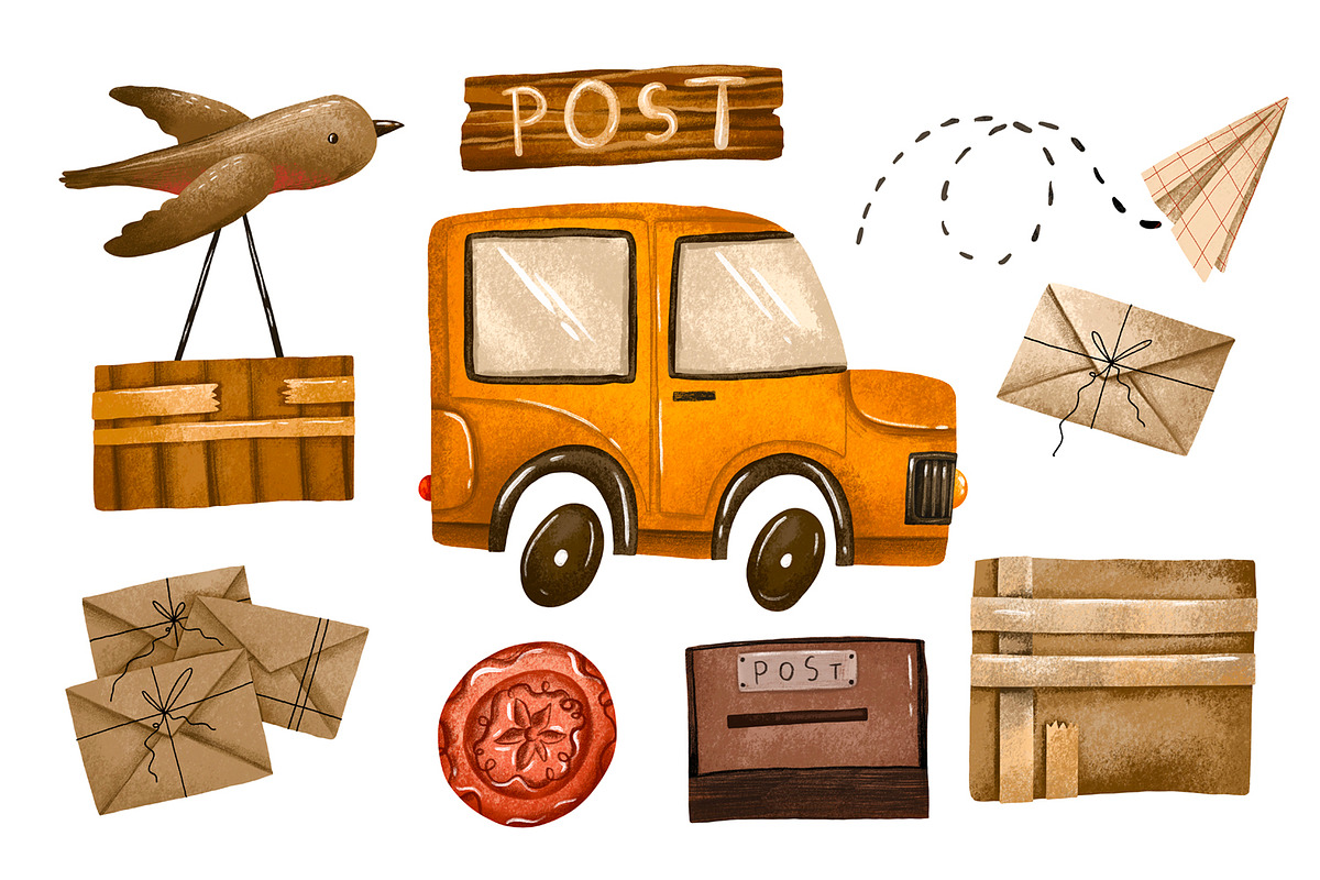 Delivery Post Truck And Cardboard, an Object Graphic by the_myro (Photo 2 of 3)