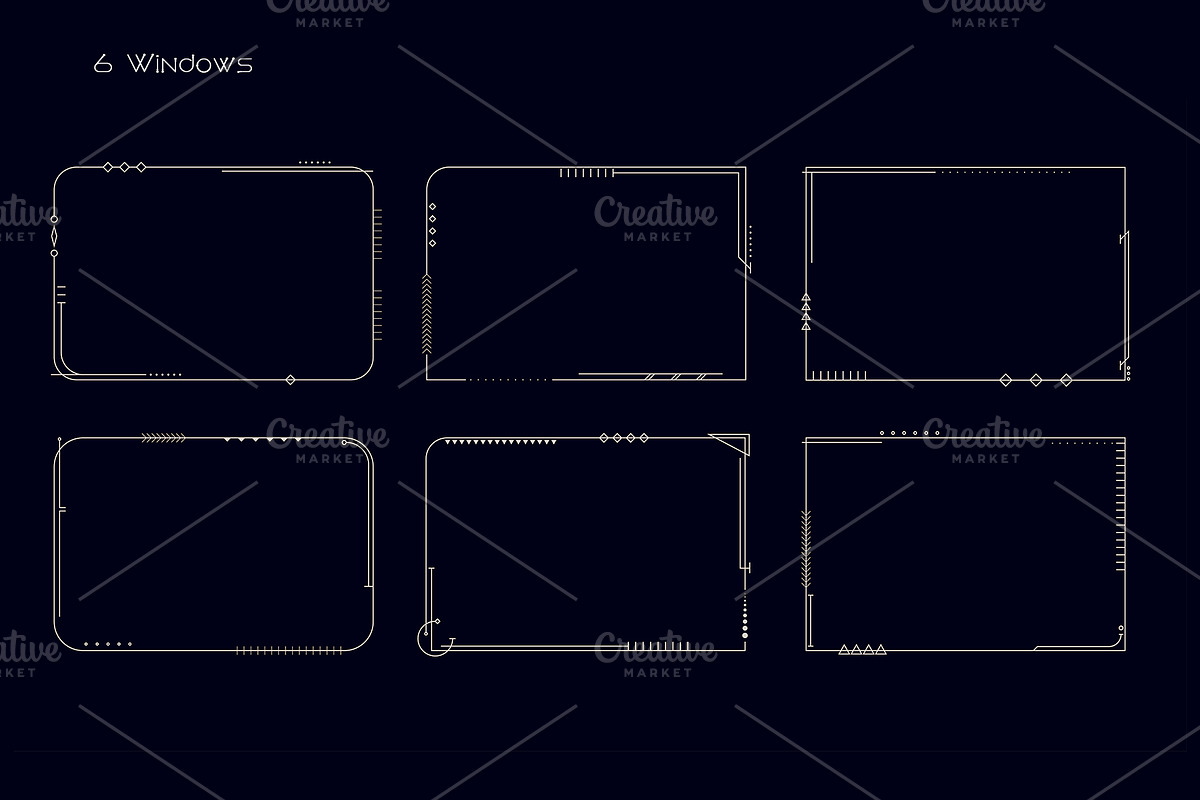 Tribal UI Set, an Object Illustration by Olga Ryzychenko (Photo 3 of 13)