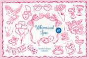 Whimsical Love Illustrations, an Object Graphic by DesignThatMatters (Thumbnail 1 of 13)