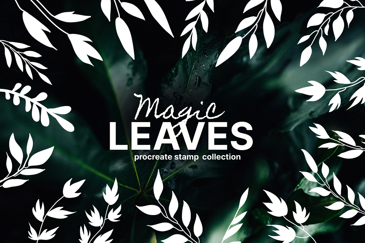 101 Procreate Leaves Stamp Brushes, a Brush Add-On by Masherdraws (Photo 5 of 8)