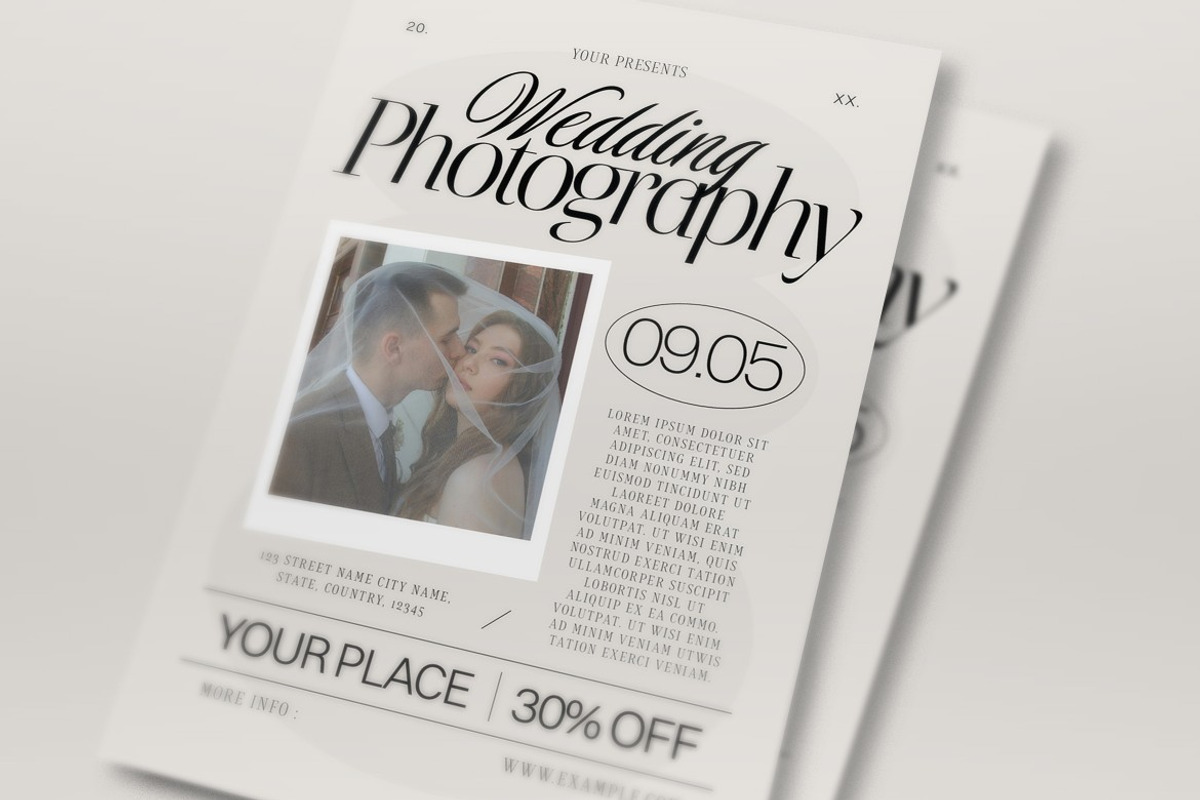Photography Wedding Flyer preview 5