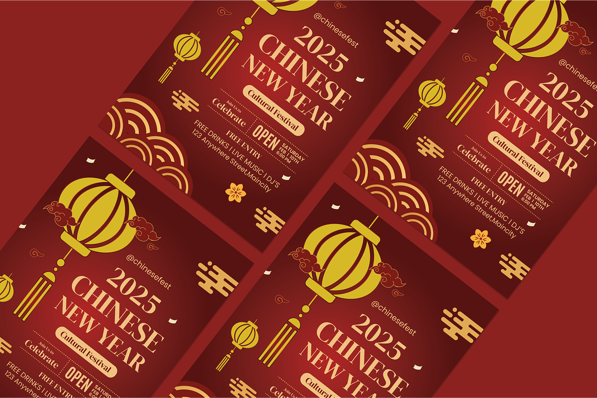 Chinese New Year Flyer, a Flyer Template by SquidPixey (Photo 3 of 6)