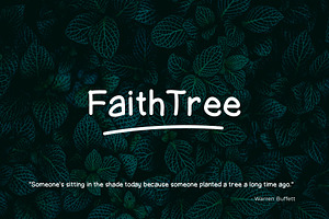 Faith Tree a Handwritten Font, a Font by Maximum Designstudio