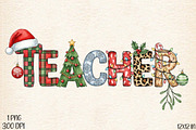 Christmas Teacher png, an Illustration by Designworld (Thumbnail 1 of 5)