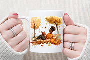 Autumn Black Woman Reading Clip Art, an Illustration by Sublimation Artist (Thumbnail 5 of 6)