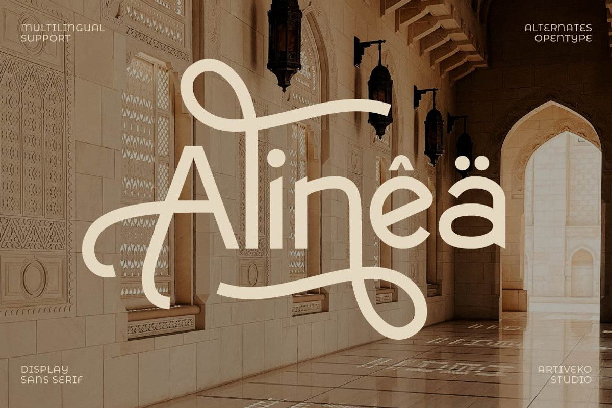 Balyt - Decorative Sans Serif, a Sans Serif Font by Artiveko (Photo 4 of 8)