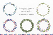 Watercolor Winter Wreaths | Clipart, an Illustration by Fresh-shop (Thumbnail 2 of 9)