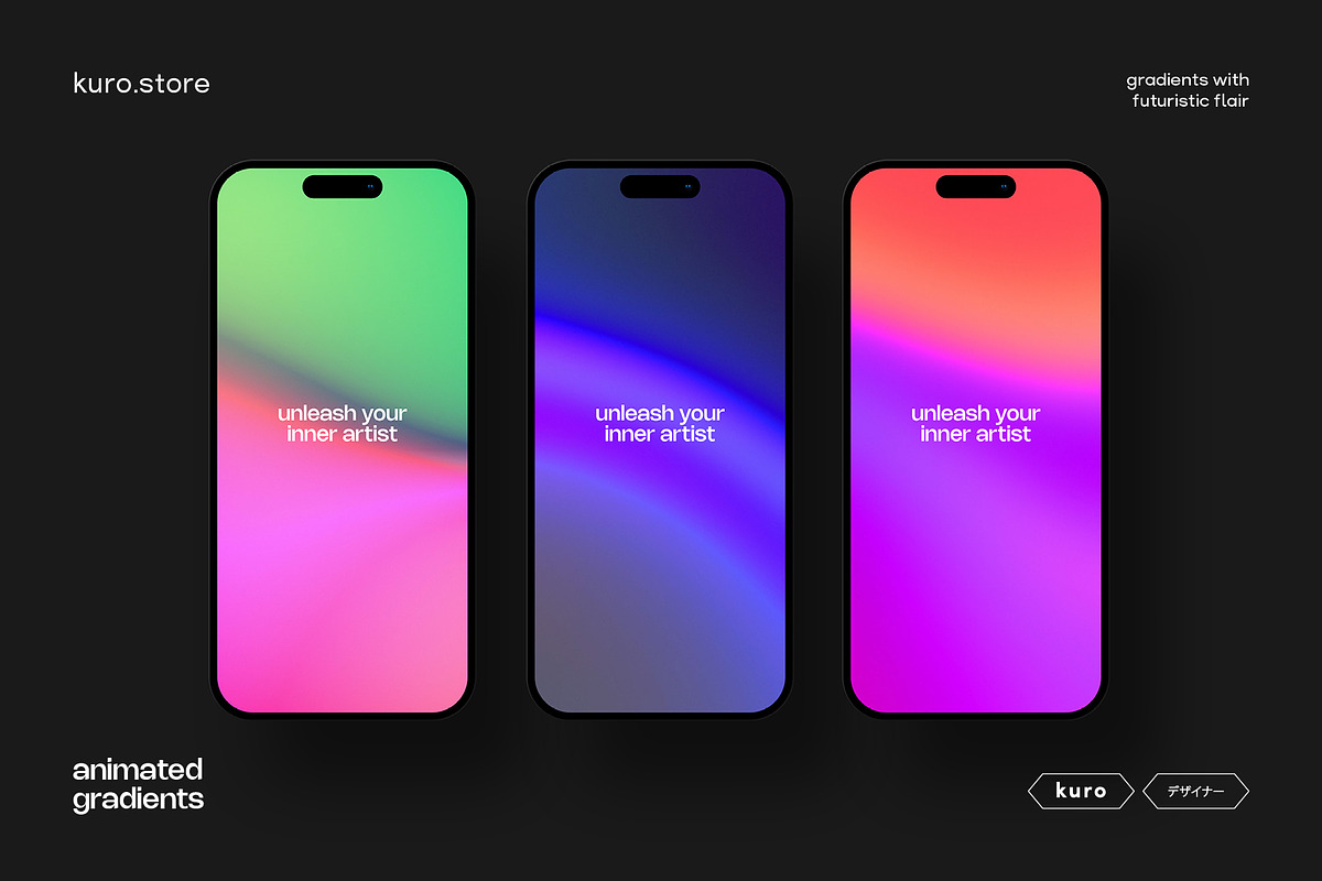 Chroma Motion Animated Gradients, a Texture Graphic by kuro (Photo 3 of 7)